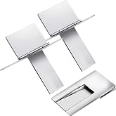 Mudder 3 Pcs Stainless Steel Foldable Cigar Holder Stand Rest | Silver Finish, Fits Cigarettes Cigars, Portable for Desk Home Outdoor, Display Rack Shelf, Ideal Father's Day
