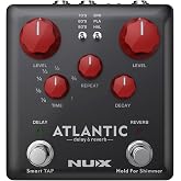 NUX Atlantic Multi Delay and ReverbPedal with Inside Routing, 3 Delay Effects, 3 Reverb Effects, Stereo Output,Input Level Toggle Switch,Routing Toggle switch