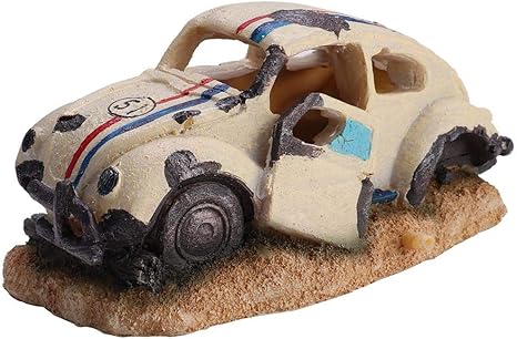 hffheer vehiculo decoraciones para acuarios carros duraderos decoraciones para acuarios simulacion resina acuario acuario adornos decoracion