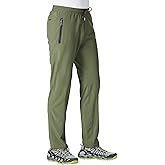 BGOWATU Men's Sweatpants Zipper Pockets Joggers Lightweight Quick Dry Breathable Hiking Pants