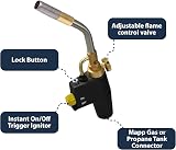 Pipestation Super Total Fire Blow Torch Kit with 2 x Mapp+ Gas Cylinders view 2