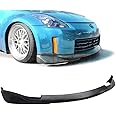 GT-Speed Compatible/Replacement for Front Bumper Lip, KS Style PU Front Lip Spoiler Black, Fits 2006 2007 2008 2009 Nissan 350Z Fairlady Z Z33