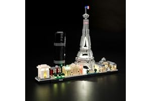 LIGHTAILING Light Set for (Architecture Paris) Building Blocks Model - Led Light kit Compatible with Lego 21044(NOT Included The Model)