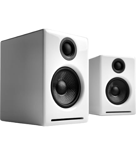 Audioengine A2+ ホワイト スピーカー 本体 Amazon.com: Audioengine A2 White Bluetooth Speakers and DS1M Metal