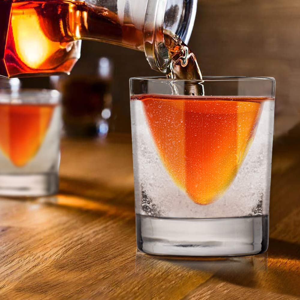 Birthday Gift For Men Great Christmas Gift Whiskey Gift Ideas For Men Inexpensive Whiskey Lovers Gifts For Men Whisky Glass With Ice Mold Set Of Two Kollea Whiskey Glass Old Fashioned Glasses Food Service Equipment