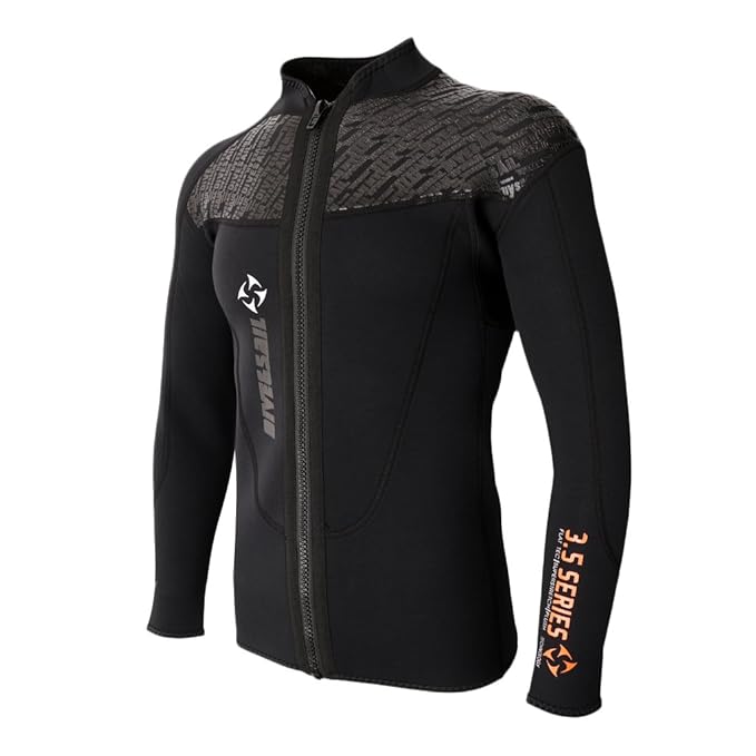 MagiDeal 3 mm Neopren Männer Neoprenanzüge Lang UV Schutz Shirt im Wasser Sport Neopren Jacke