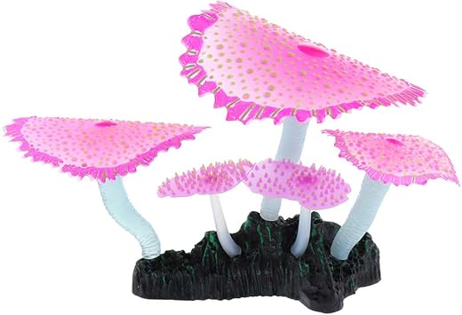 Amazon 人工サンゴ 人工コーラル 珊瑚 人工水草 吸盤付き 夜光 シリコーン製 約13cm 17cm 全3色 レッド Sm Sunnimix 人工水草 通販