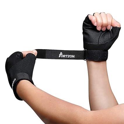 Portzon Weight Lifting Gloves Workout Gloves For Men Women Anti Slip Gym Gloves With Wrist Strap