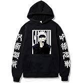 ACEFAST INC Cool Satoru Gojo Itadori Yuji Nobara Unisex Tops Harajuku Anime Unisex Hoodie Pullovers