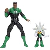 DC X Sonic the Hedgehog Silver as Green Lantern &amp; Green Lantern 2.5/5-inch Figures Multipack