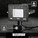 LE Outdoor LED Flood Light, Motion Sensor, IP65 Waterproof, 30W 2400 Lumen, 75W HPS Equivalent, Daylight White 5000K, Home Security Floodlight for Warehouse, Garage, Garden, Yard, Tree and More