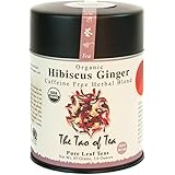 The Tao of Tea, Hibiscus Ginger Tea, Loose Leaf, 3.0 Ounce Tin to make 50 cups