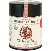 The Tao of Tea, Hibiscus Ginger Tea, Loose Leaf, 3.0 Ounce Tin to make 50 cups