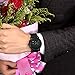 Classic Men's Chronograph Watch Casual Fashion Black Leather Strap Quartz Wrist Watch with Blue Pointer - BAOGELA