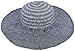AshopZ Women's Summer Floppy Beach Sun Hat with Removable Strap,Navy