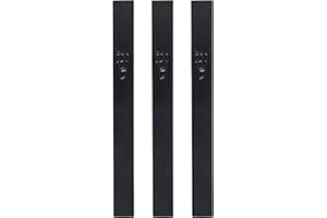 Ateret Judaica 3 Pack Waterproof Aluminum Black Mezuzah Case, Israeli Imported, Fit up to 4" / 10 cm Mezuzah Scroll | Easy Peel and Stick (The Scroll is Not Included)