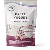 Cultures for Health Greek Yogurt Starter Culture | 2 Packets Dehydrated Heirloom Style DIY Probiotic Yogurt | Delicious for S