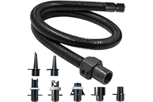 ZAFIED Paddle Board Pump Adapter Hose, Sup Pump Adaptor Kit with 7 Air Valve Nozzles and 3.3 Ft Hose, Electric Hand Air Pump Accessories Fit for Inflatable Stand Up Paddle Board/Boat/Tent/Pool/Mat