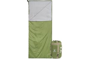 REDCAMP Ultra Lightweight Sleeping Bag for Backpacking, Hiking, Comfort for Adults Warm Weather, with Compression Sack