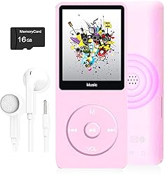 MP3 Player, Music Player with 16GB Micro SD