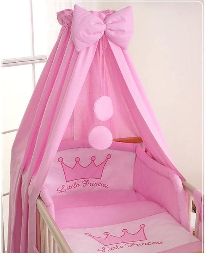 Ciel De Lit Bebe En Tissu Princesse Rose Amazon Fr Bebes Puericulture