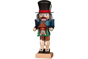 German Christmas Nutcracker Black Forester with Cuckoo Clock - 27,0cm / 10.6inch - Christian Ulbricht