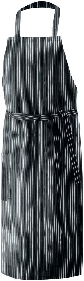 Latzschürze, Schürze 100x80 cm in Nadelstreifen,Model106,Artikel11,Farbe22