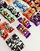 Hixixi 24pcs/12pairs Pet Dog Hair Bows Halloween Designs Puppy Grooming Bows Hair Accessories with Rubber Bands
