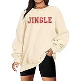UNIQUEONE Christmas Sweatshirts for Women Oversized Christmas Tree Sweatshirt Merry Christmas Sweater Xmas Pullover Top