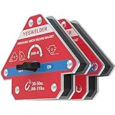YESWELDER Switchable Arrow Welding Magnet 2 Pc 66-110LBs On/Off Switch | strong magnetic holding support, workpiece positioning, fit-up, assembly