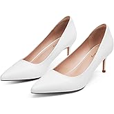 Elisabet Tang Kitten Heel Low Pumps 2.4 Inch Closed Pointed Toe Short Sexy Comfort Women Dressy Shoe at Work Office Date Prom Party Wedding Church
