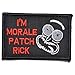 I'm Morale Patch Rick - 2x3 Morale Patch - Black/Red