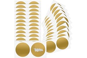 50 Pcs 2 inch Gold Round Scratch Off Stickers Circle DIY Labels for Lottery Tickets Raffle Card Creating Gender Reveal Bridal