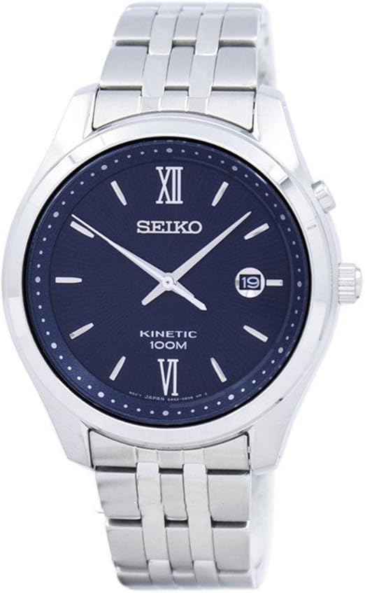 seiko kinetic 100m blue