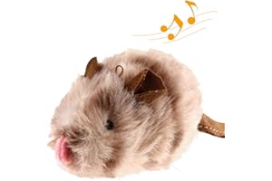 Gigwi Cat Toys for Indoor Cats, Interactive Cat Toy with Real Squeaky Mouse Electronic Sound Chirping, Kitten Toys Automatic Cats Mice Toy for Exercise & Kicker to Self Play, Relieve Boredom