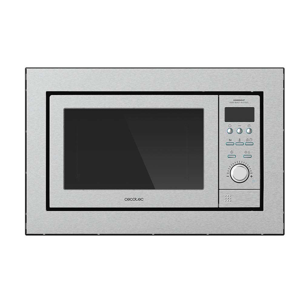 Cecotec-Microondas-encastrable-Digital-GrandHeat-2500-Built-In-Steel-900W-Integrable-25-Litros-Grill-10-funciones