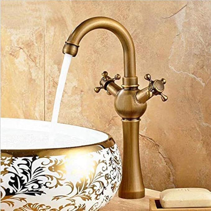 Grifo de cascada alto Grifo de fregadero de contenedor de baño Grifo de