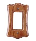 Amerelle Austin Single Rocker Wood Wallplate in