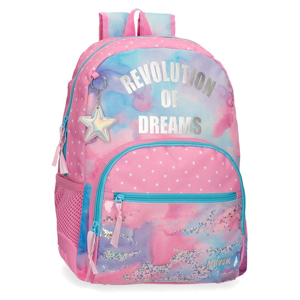 Movom Revolution Dreams Backpack Adaptable to Trolley Multicoloured 33x45x17 cms Polyester 25.25L