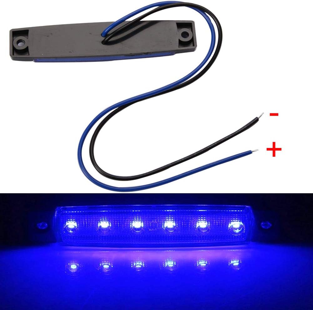 HONG 111 Marine Boat Lights, Utility Led Interior Lights for Boat Deck Courtesy Cockpit Decoration Light, 12V Waterproof Boat Navigation Lights for Bow and Stern, Kayak Lights (10 Pack) (Blue) : Sports & Outdoors
