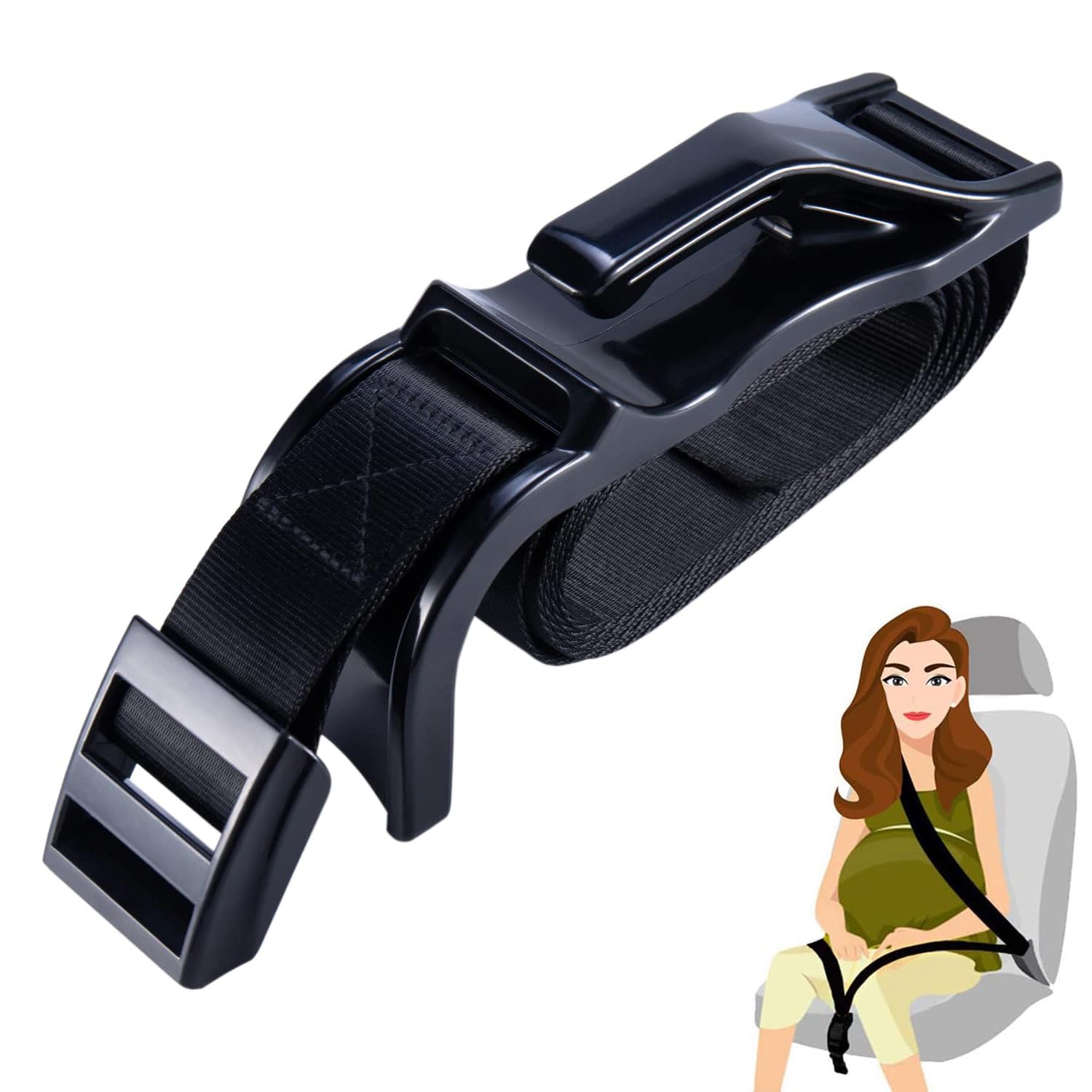 Pregnancy Seat Belt,Bump Strap,Protects Unborn Baby,Prevents Compression of the Abdomen,Comfort and Freedom for The Belly of Pregnant Moms,A Must-Have for Expectant Mothers
