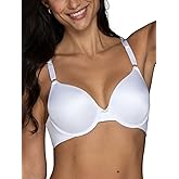 Vanity Fair Women's Full Coverage Beauty Back Smoothing Bra, 4-Way Stretch Fabric, Lightly Lined Cups up to DD