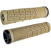 ODI Lock-On MTB Reflex Grip - Tan/Black | ODI Reflex v2.1 Lock-On Bike Grips - Impact-Absorbing, Ergonomic, USA Made