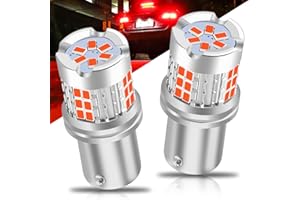 Sidaqi 1157 LED Bulb Red Super Bright 3020 Chipsets BAY15D 2057 2357 7528 LED Bulbs Replacement for Brake Lights Tail Lights -Pack of 2