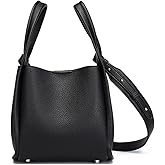YONBEN PU Leather Tote Bag Slouchy Handbag with Zipper Stylish for Women's