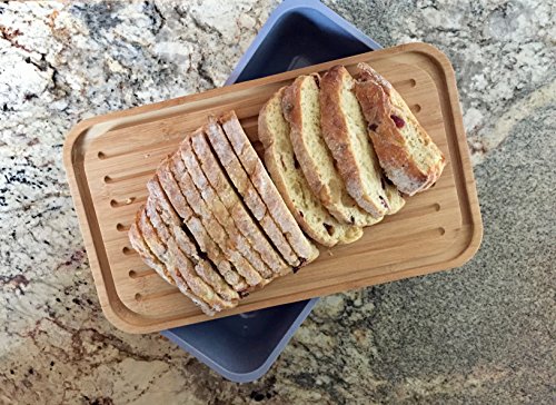 Bamboo Fiber Bread Box with Cutting Board