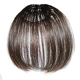 Smilco Mini Uilra-thin Hair Bangs Realistic Hair Extensions Bangs 4 Colors