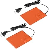 MECCANIXITY 2Pcs Silicone Heating Pad, 120V 150W Car Engine Block Oil Pan Heater Heater Strip for Constant Temperature 127mm 