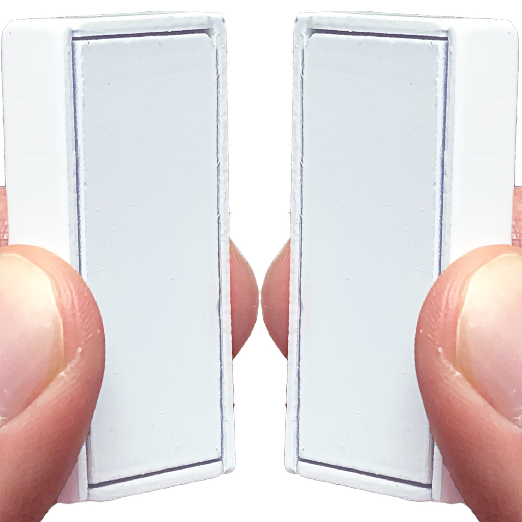 Homie Magnetic Curtain Weights of Waterproof Magnets + Carrying Case, Great Home Decor for Bathroom, Shower, Liner, Flags, and Sheer, Clip On Bottom (White) — image 1