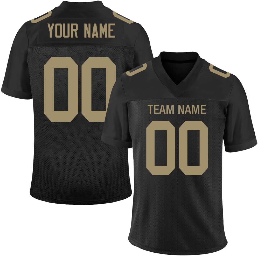 FIITGCUSTOM Custom Football Mesh Jerseys for Men/Women/Youth, Design Your Own Personalized Jersey of Your Team&Name&Number